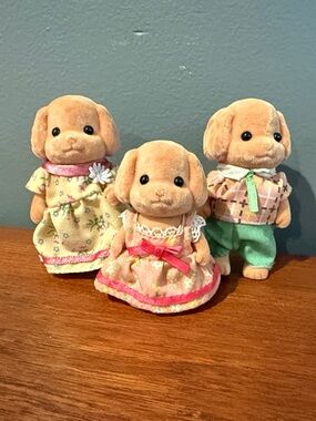 Calico Critters Toy Poodle Family